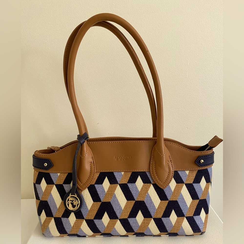 Spartina 449 Bateau Blue East West Shoulder Bag / Purse